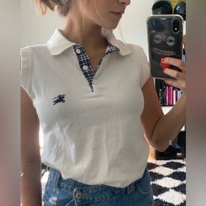 Vintage Burberry Sleeveless Polo